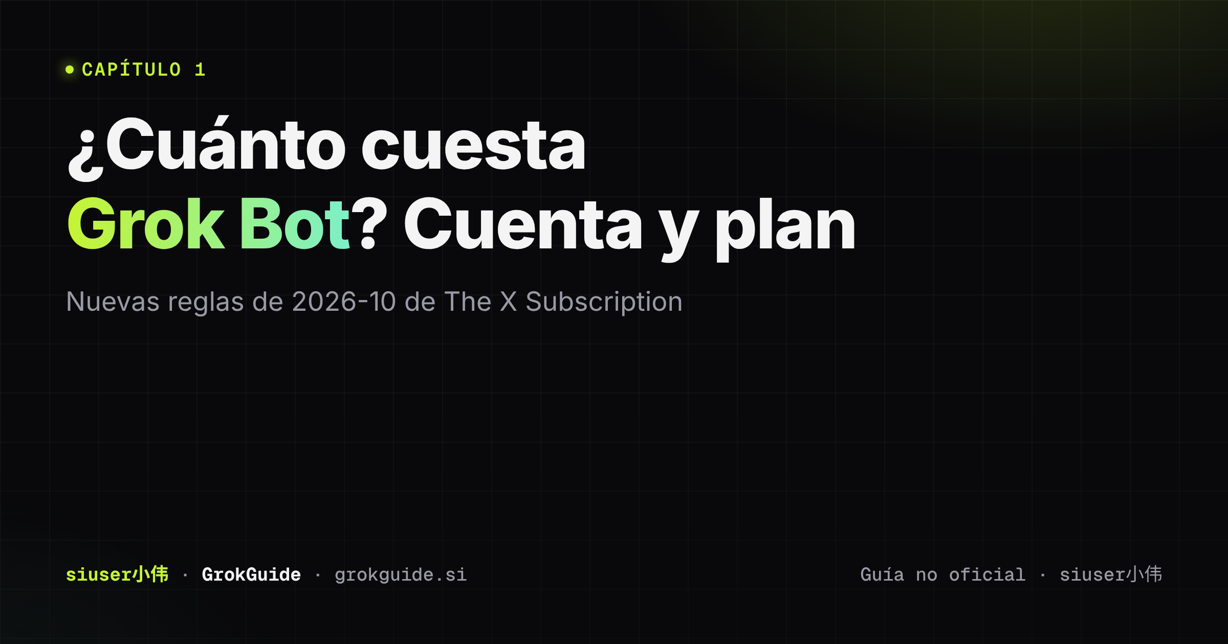 ¿Cuánto cuesta Grok Bot? Cuenta y plan
