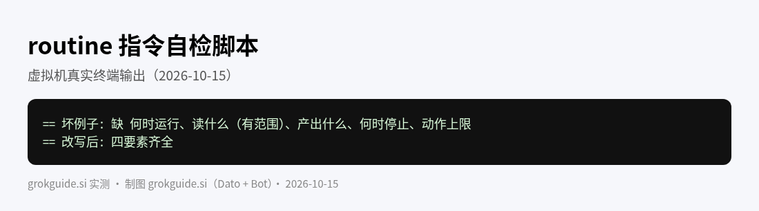 自检结果